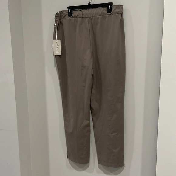 Joie Open Leg Drawstring Tie Waist Pant in a Grey Beige Color NWT Women’s XL - Picture 6 of 8